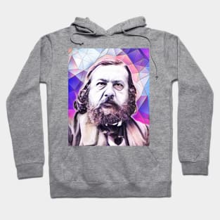 Theophile Gautier Pink Portrait | Theophile Gautier Artwork 8 Hoodie